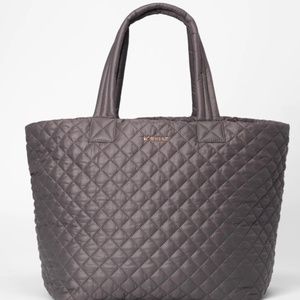 MZ Wallace Quilted Charcoal Tote